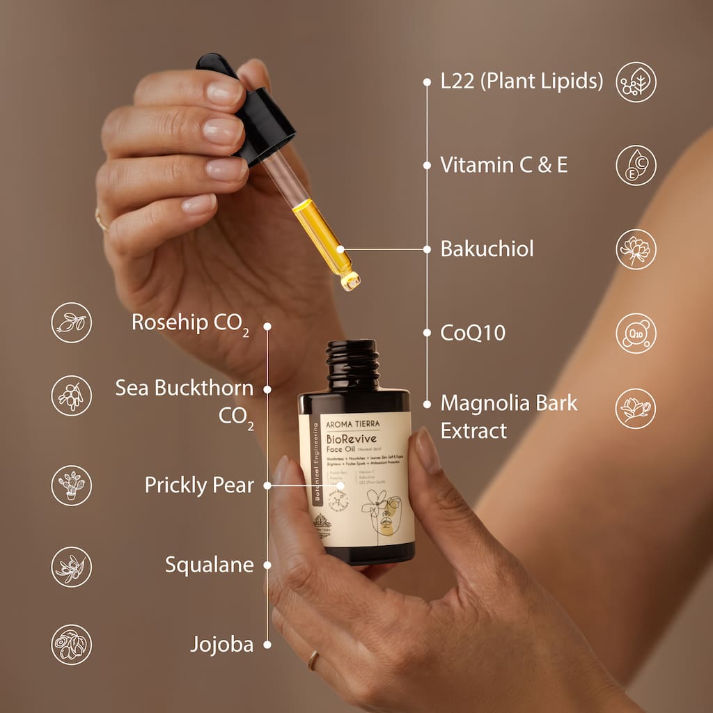 BioRevive Face Oil for Normal &amp; Combination Skin | Aroma Tierra