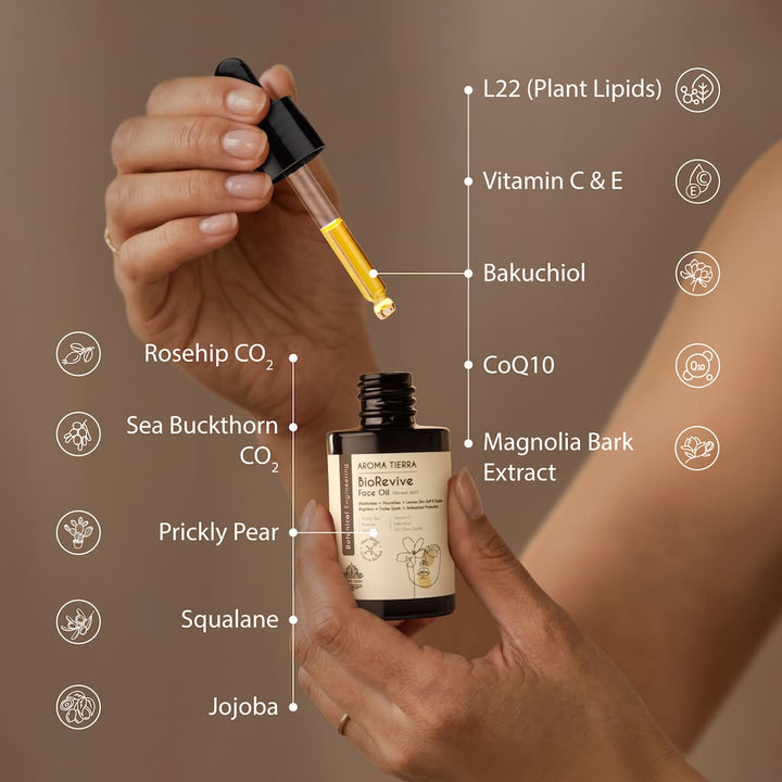 BioRevive Face Oil for Normal &amp; Combination Skin | Aroma Tierra