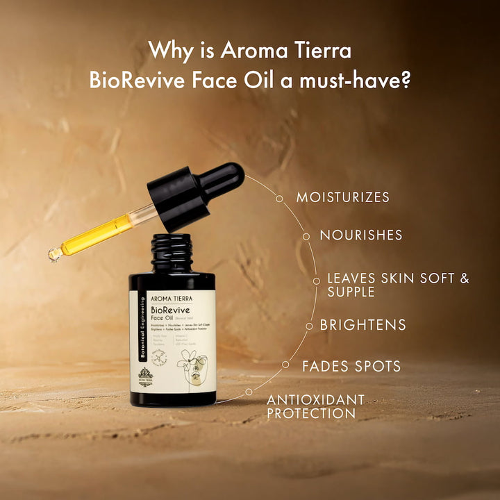 BioRevive Face Oil for Normal &amp; Combination Skin | Aroma Tierra