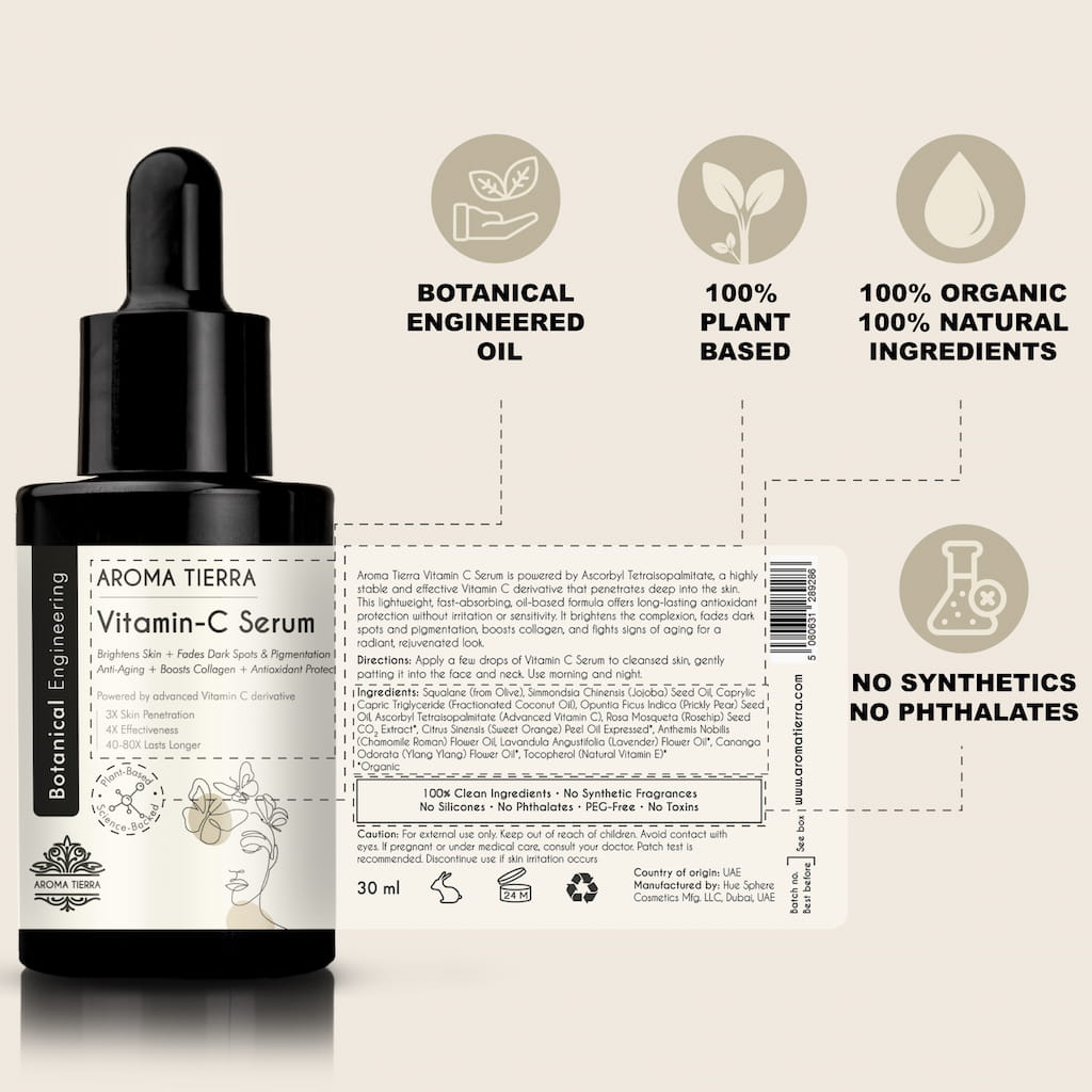 Aroma Tierra Vitamin C Face Serum (Advanced VC-IP)