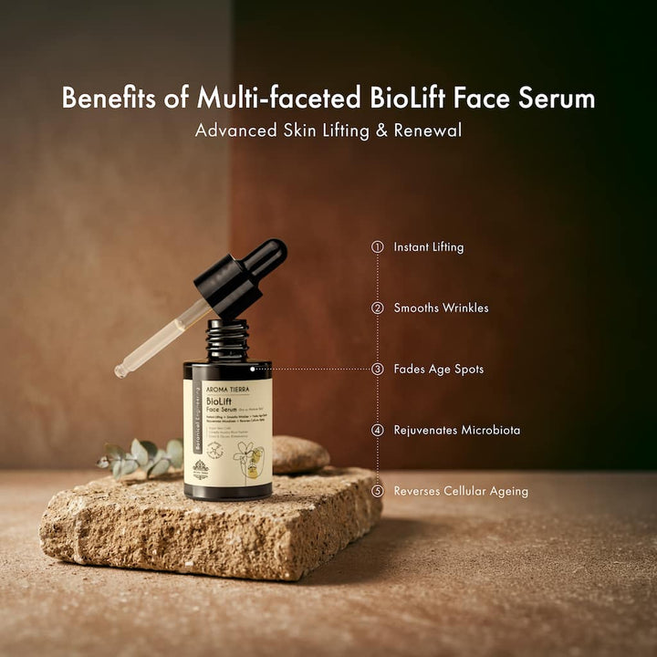 BioLift Face Serum Anti-Aging for Mature Skin | Aroma Tierra