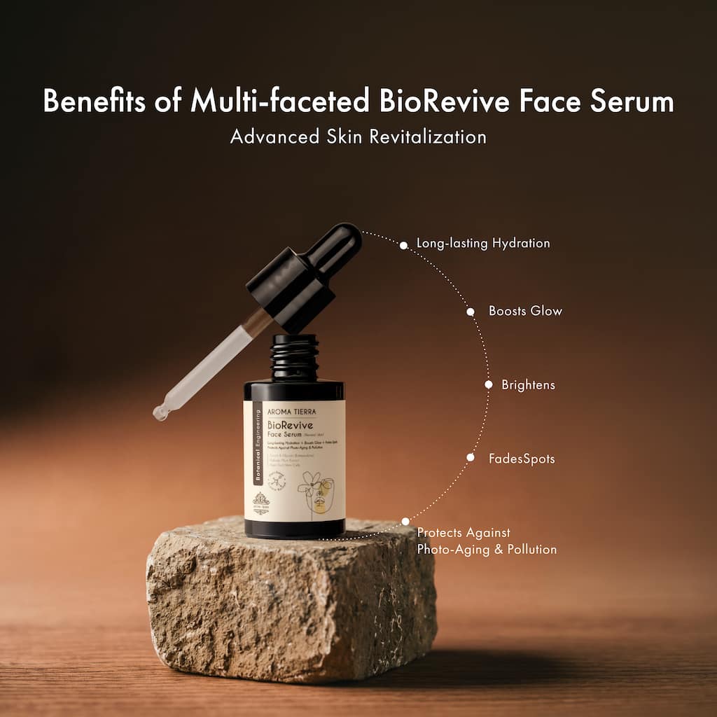 BioRevive Face Serum – High-Performance Serum for Normal &amp; Combination Skin –Aroma Tierra