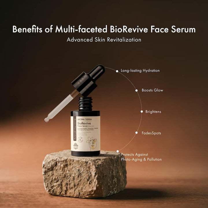 BioRevive Face Serum – High-Performance Serum for Normal &amp; Combination Skin –Aroma Tierra