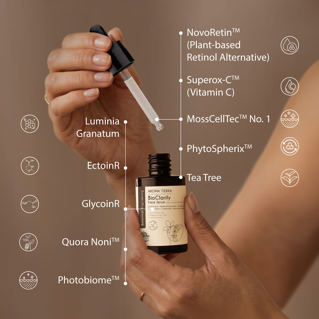 BioClarify Face Serum – High-Performance Serum for Oily &amp; Acne-Prone Skin-Aroma Tierra
