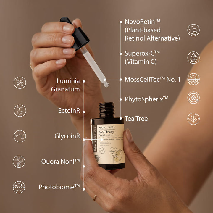 BioClarify Face Serum – High-Performance Serum for Oily &amp; Acne-Prone Skin-Aroma Tierra