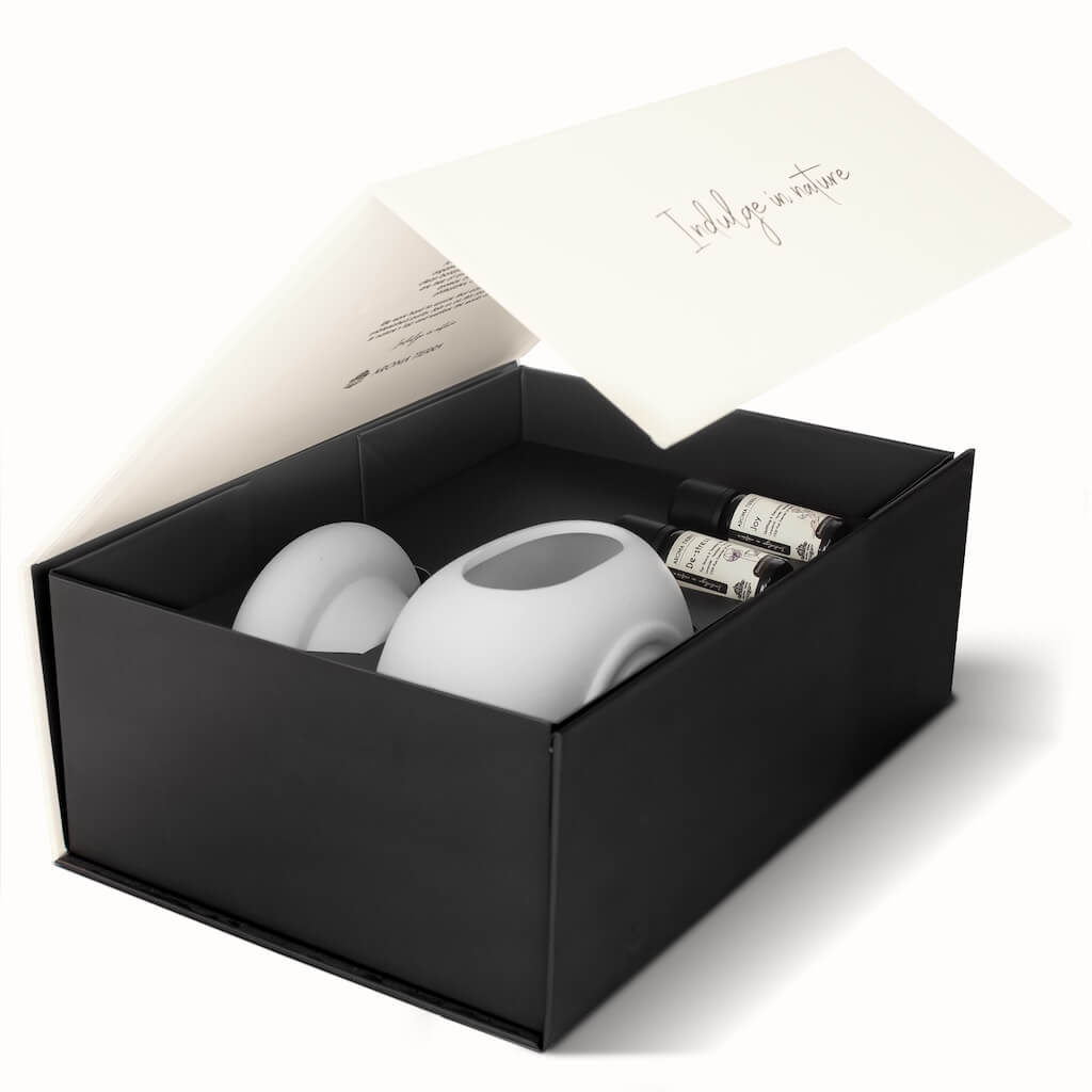 Lona Gift Set - Ceramic Burner (Diffuser) with Essential Oils - Aroma Tierra