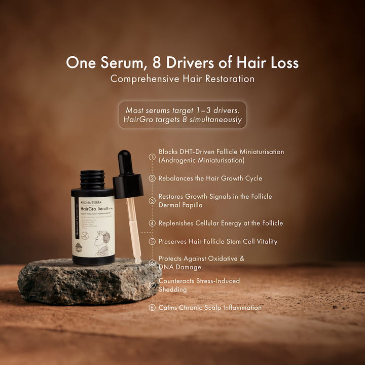 HairGro Hair Growth Serum for Men (with 9 Clinically Proven Bio-Actives)