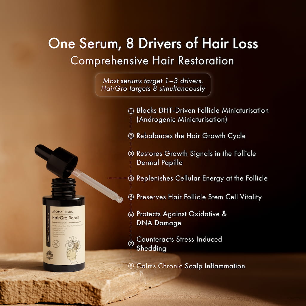 HairGro Hair Growth Serum for Women (with 9 Clinically Proven Bio-Actives)