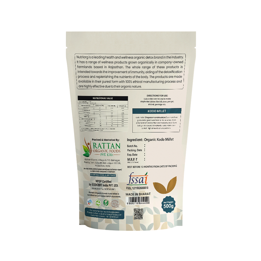 Nutriorg Organic Kodo Millet 500g