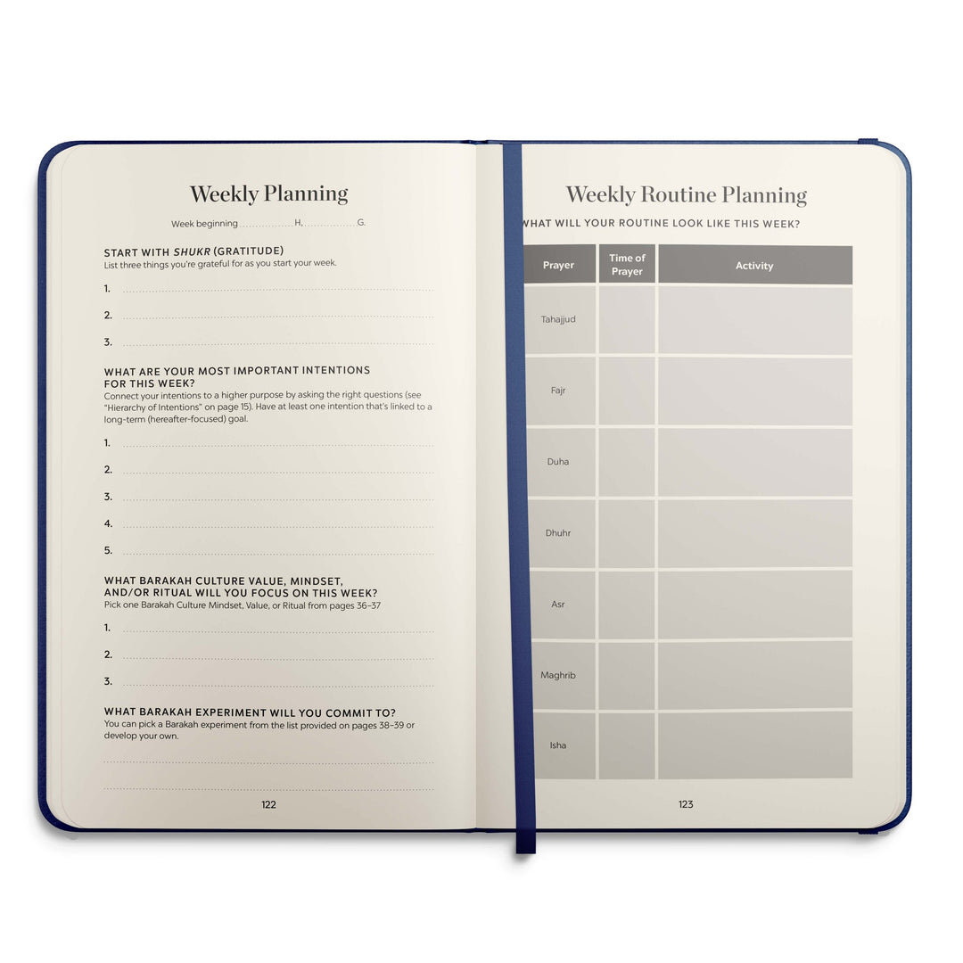 The Barakah Journal - Plan your day and week with Barakah