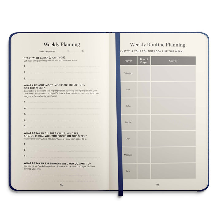 The Barakah Journal - Plan your day and week with Barakah