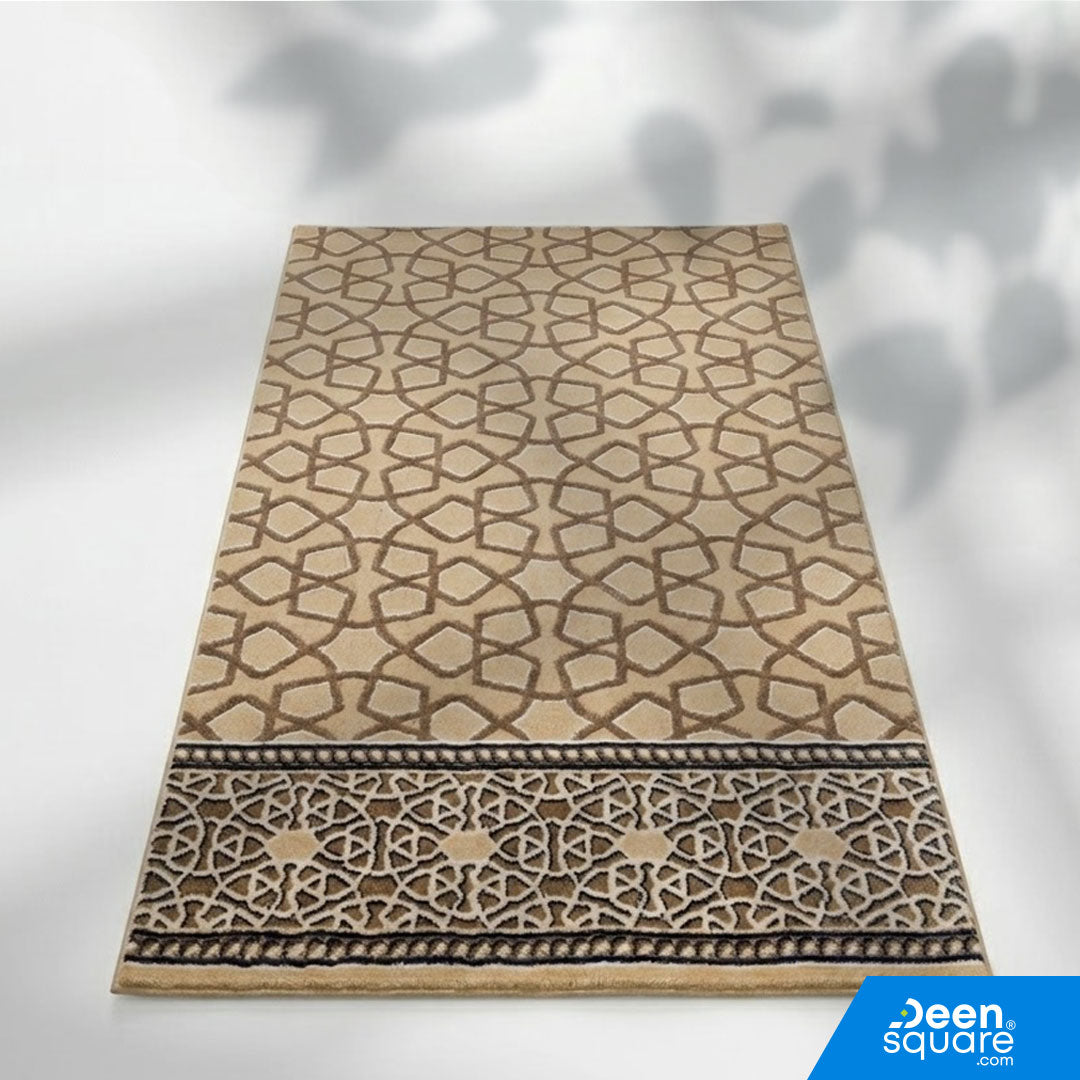 Buy beige mosque carpet 133cm x 25m at deensquare.com. Premium Turkish prayer carpet with fast shipping in Dubai | UAE.