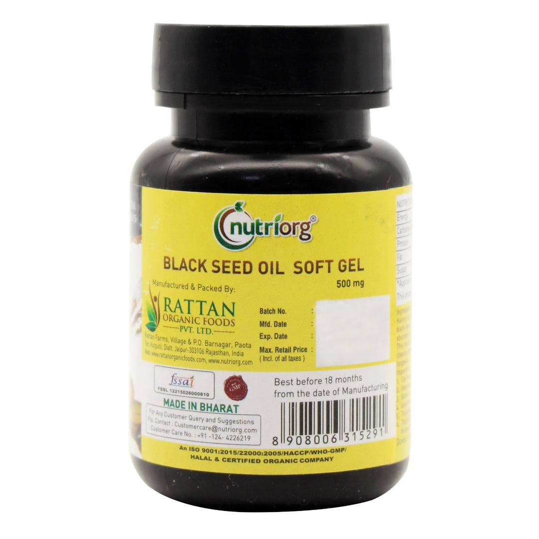 Nutriorg Blackseed oil soft gel 60 Capsule