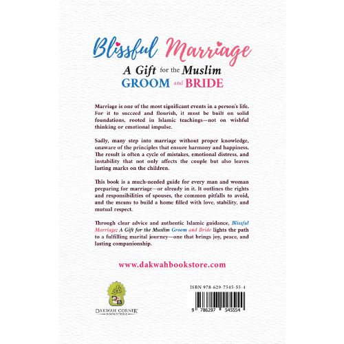 Blissful Marriage - A Gift for the Muslim Groom and Bride back cover