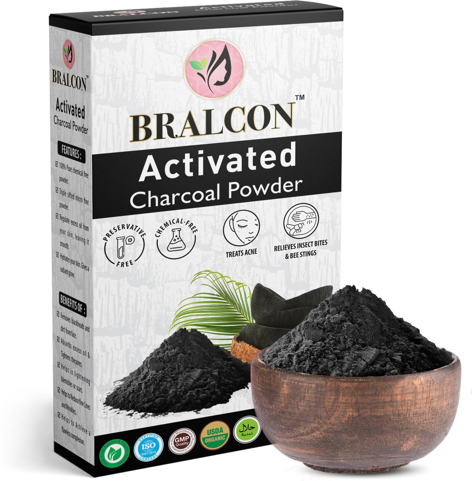 Bralcon Activated Charcoal Powder 100g