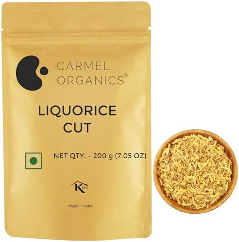 CARMEL ORGANICS Liquorice (Mulethi) Root Cut