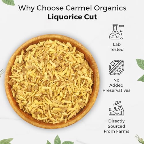 CARMEL ORGANICS Liquorice (Mulethi) Root Cut features 1