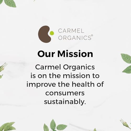 CARMEL ORGANICS Shatavari Root Whole 200 Grams back features organic mission