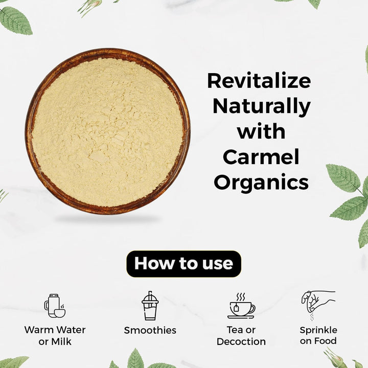 CARMEL ORGANICS Organic Ashwagandha Root Powder