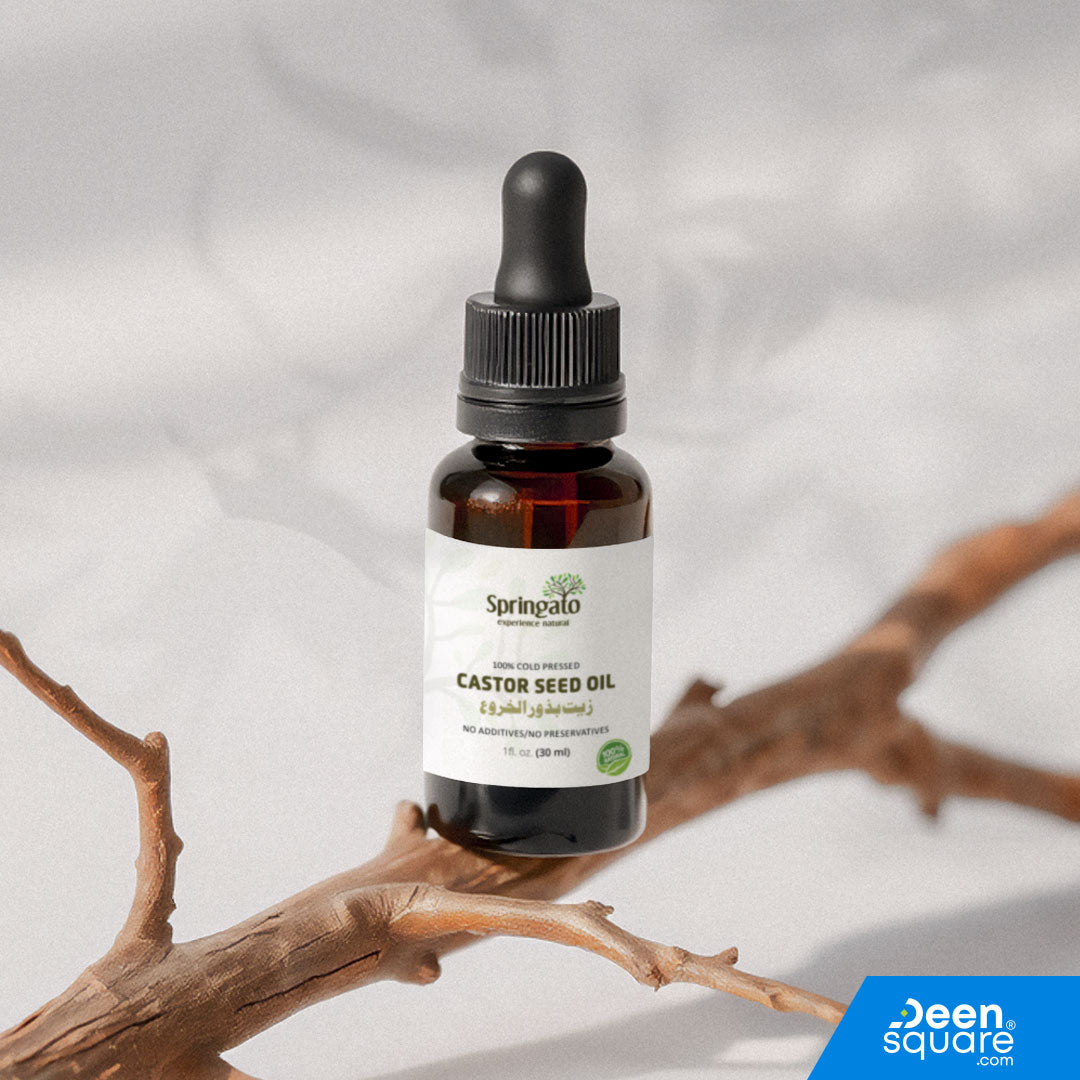 Cold Pressed Castor Seed Oil - 30 ml | 100% Pure - Springato