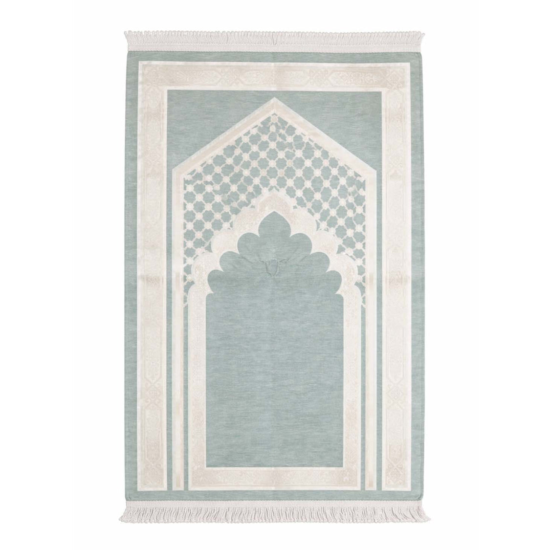 Comfort Turkish Prayer Mat – Premium Memory Foam Prayer Mat for Daily Salah light blue