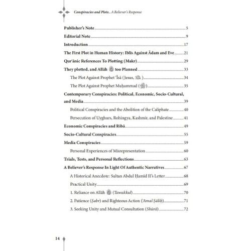 Cover of Conspiracies And Plots: A Believer's Response by Dr. Zakir Naik table of contents