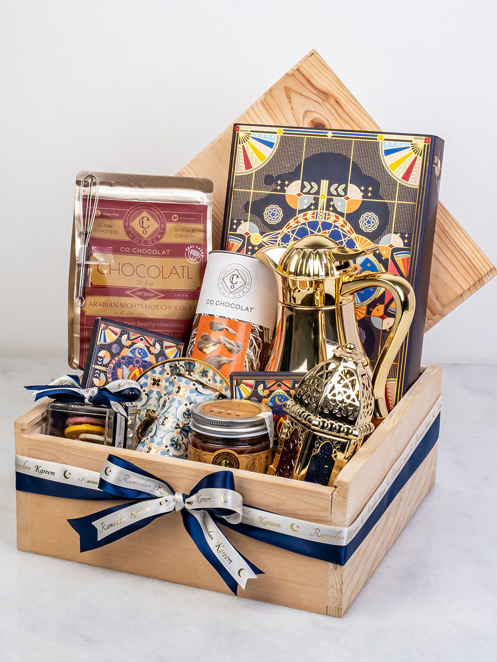 Crescent Keepsake Box – Luxury Ramadan Chocolate &amp; Dates Gift Hamper UAE