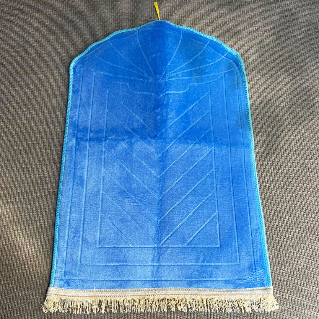 Buy customizable padded prayer mat for teenagers at deensquare.com Dubai | UAE. Soft, lightweight musallah with name personalization for gifts &amp; daily salah.