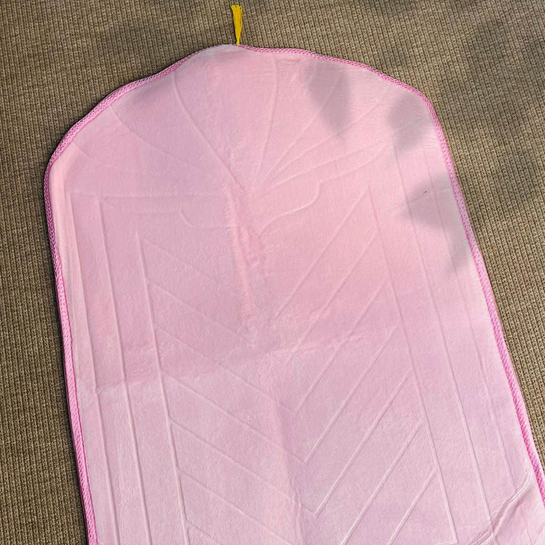 Buy customizable padded prayer mat for teenagers at deensquare.com Dubai | UAE. Soft, lightweight musallah with name personalization for gifts &amp; daily salah.