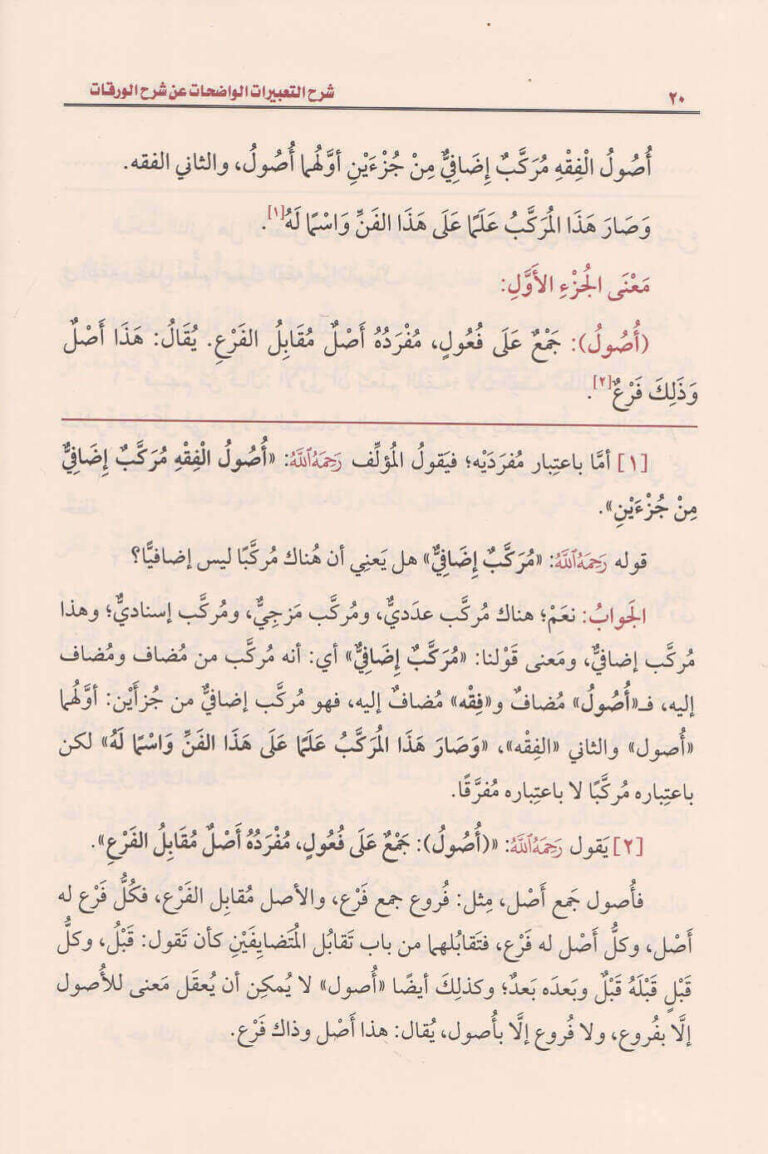 شرح التعبيرات الواضحات عن شرح الورقات | محمد عبد رب الرسول همام | محمد بن صالح العثيمين