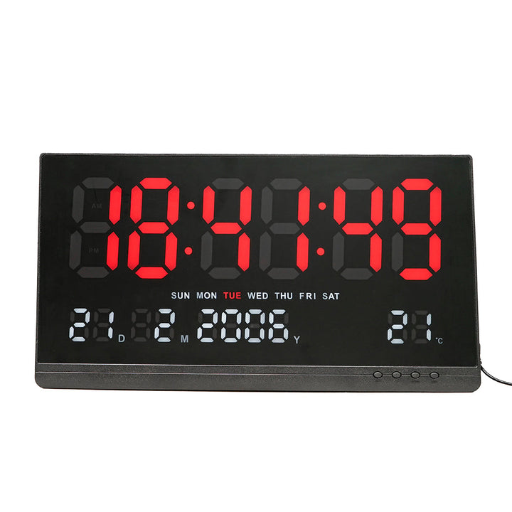 LED Digital Calendar Clock (Model: JH-8025) - 35.8 × 15 × 2.8 cm