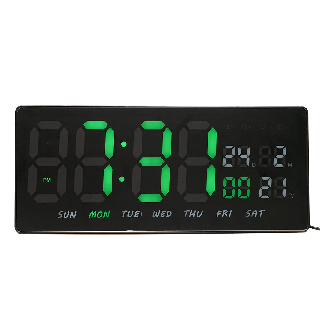 LED Digital Calender Clock (Mode: JH-3604) - 35.8 x 15 x 2.8cm