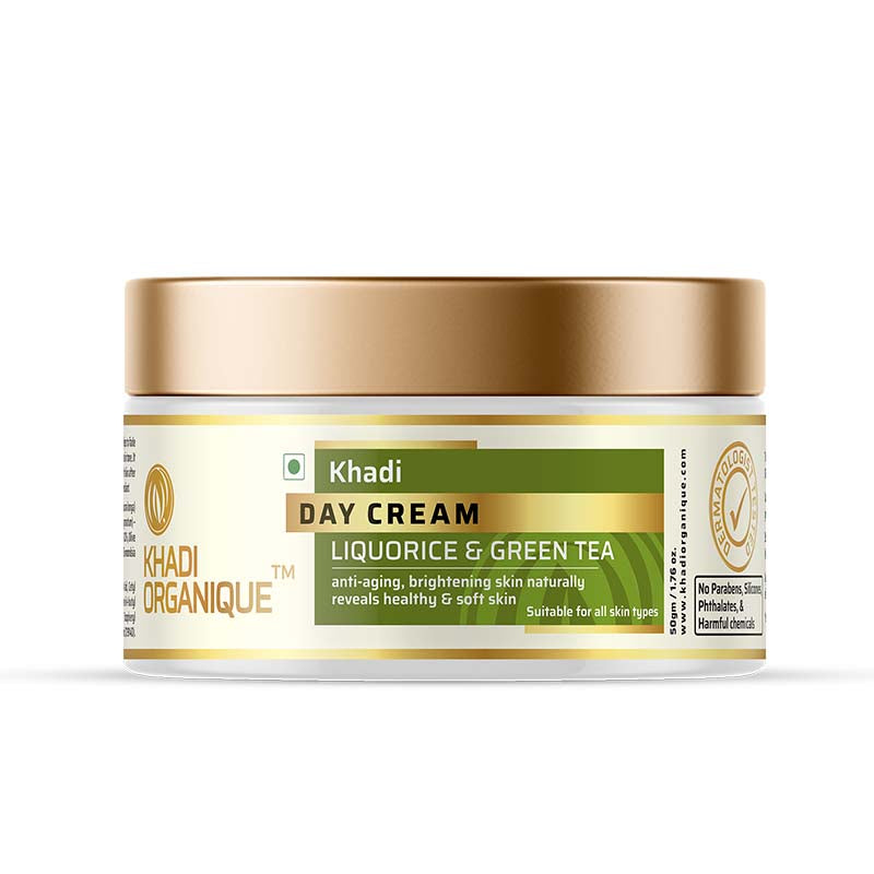 Day Cream (Liquorice & Green tea) - Khadi Organique