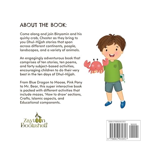 Dhul-Hijjah Adventures with Binyamin and Chester book back cover