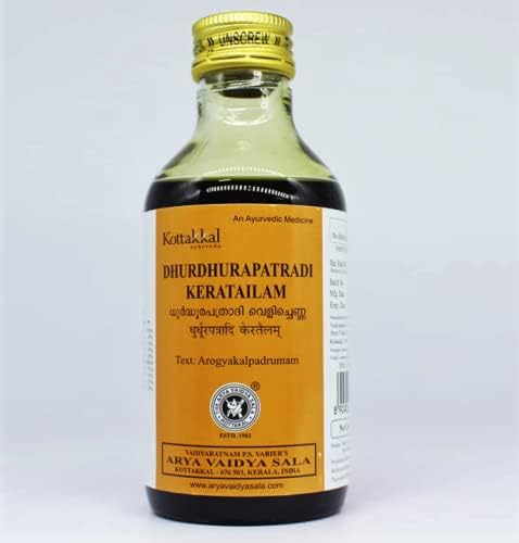 Buy Dhurdhurapatradi Kera Tailam Hair Oil 200 ml by Kottakkal Ayurveda at deensquare.com. Traditional Ayurvedic hair oil in Dubai | UAE.