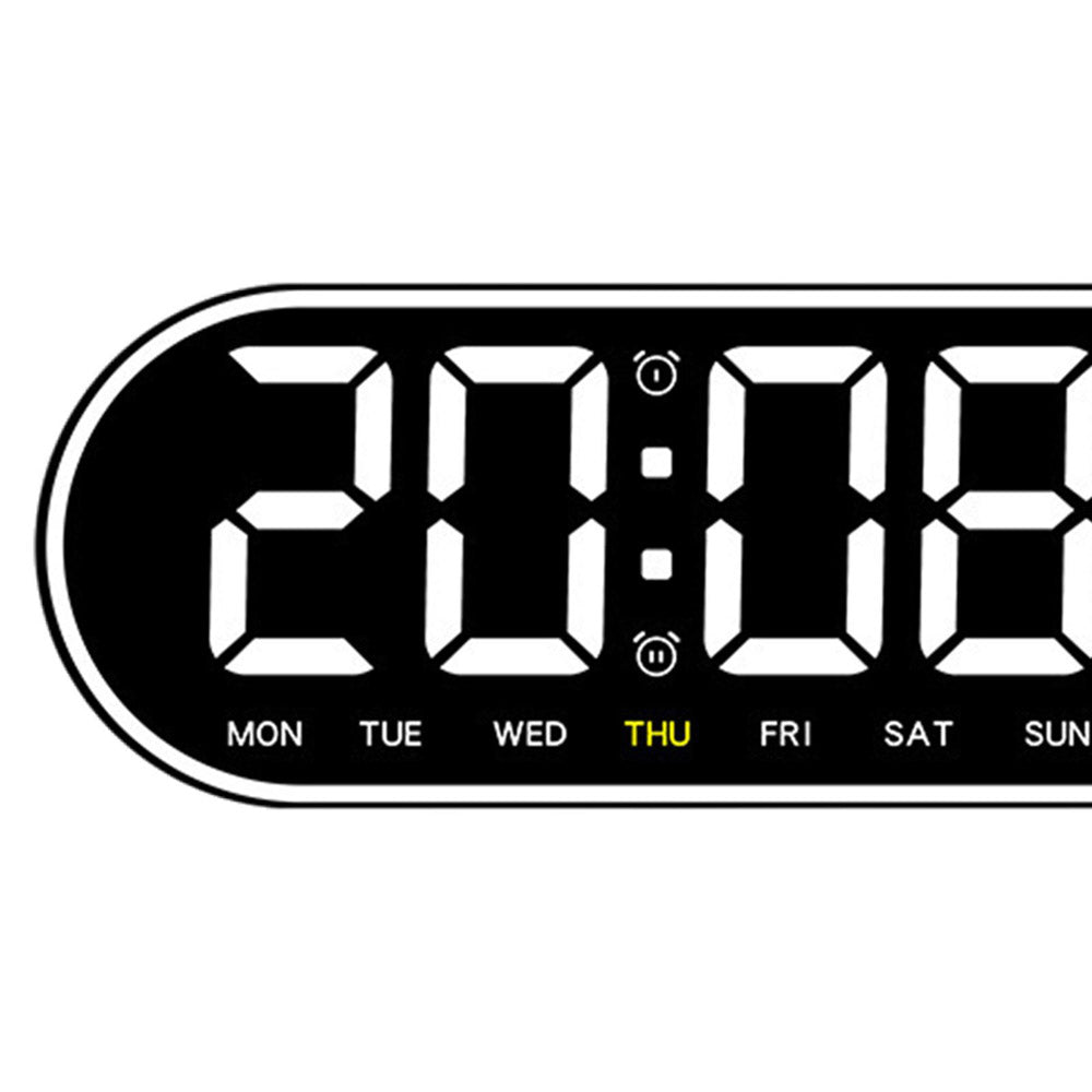Buy 8021 digital alarm clock at deensquare.com Dubai UAE. LED wall/table clock with temperature display, remote control &amp; adjustable brightness.