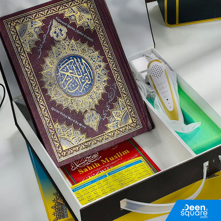 Buy Digital Tajweed Quran with pen reader at deensquare.com. Smart Quran learning device with fast shipping in Dubai | UAE.