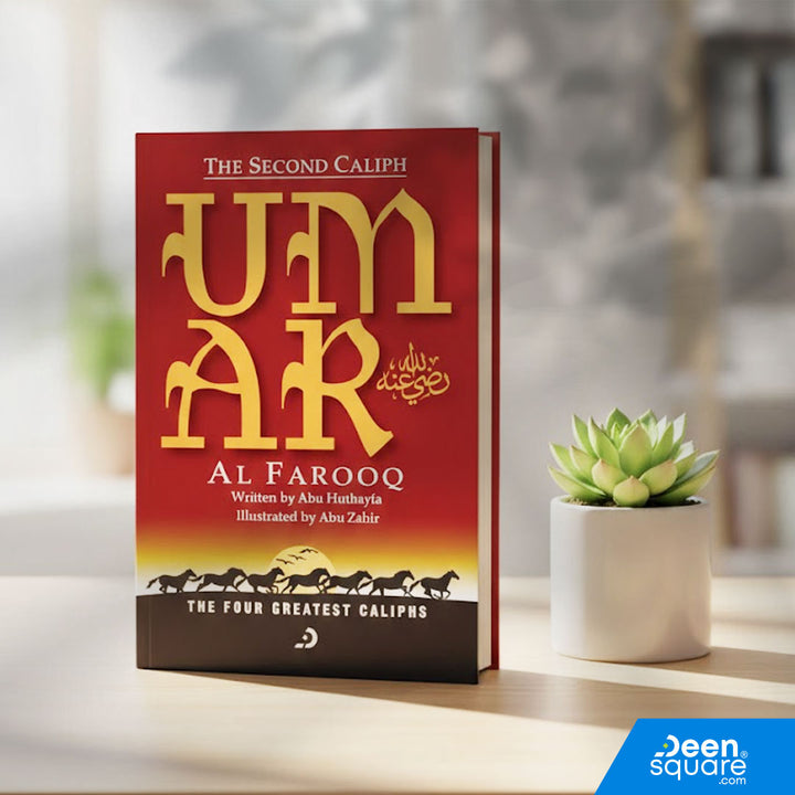 Discover the life of Umar Al-Farooq (RA), the second Caliph of Islam. An inspiring Islamic history book for children about justice, courage, and faith.
