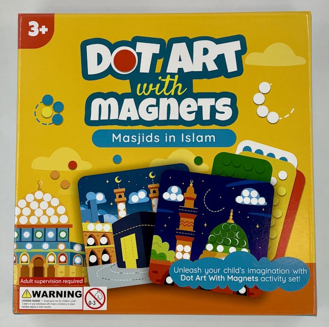 Buy Dot Art with Magnets – Masjids in Islam at deensquare.com. Reusable Islamic activity set for children | Dubai | UAE.
