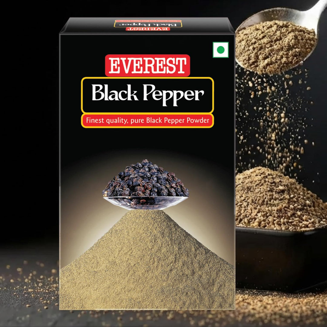 Buy Everest Black Pepper Powder 100g at deensquare.com. Premium Indian spice with rich flavour and aroma, available in Dubai | UAE.
