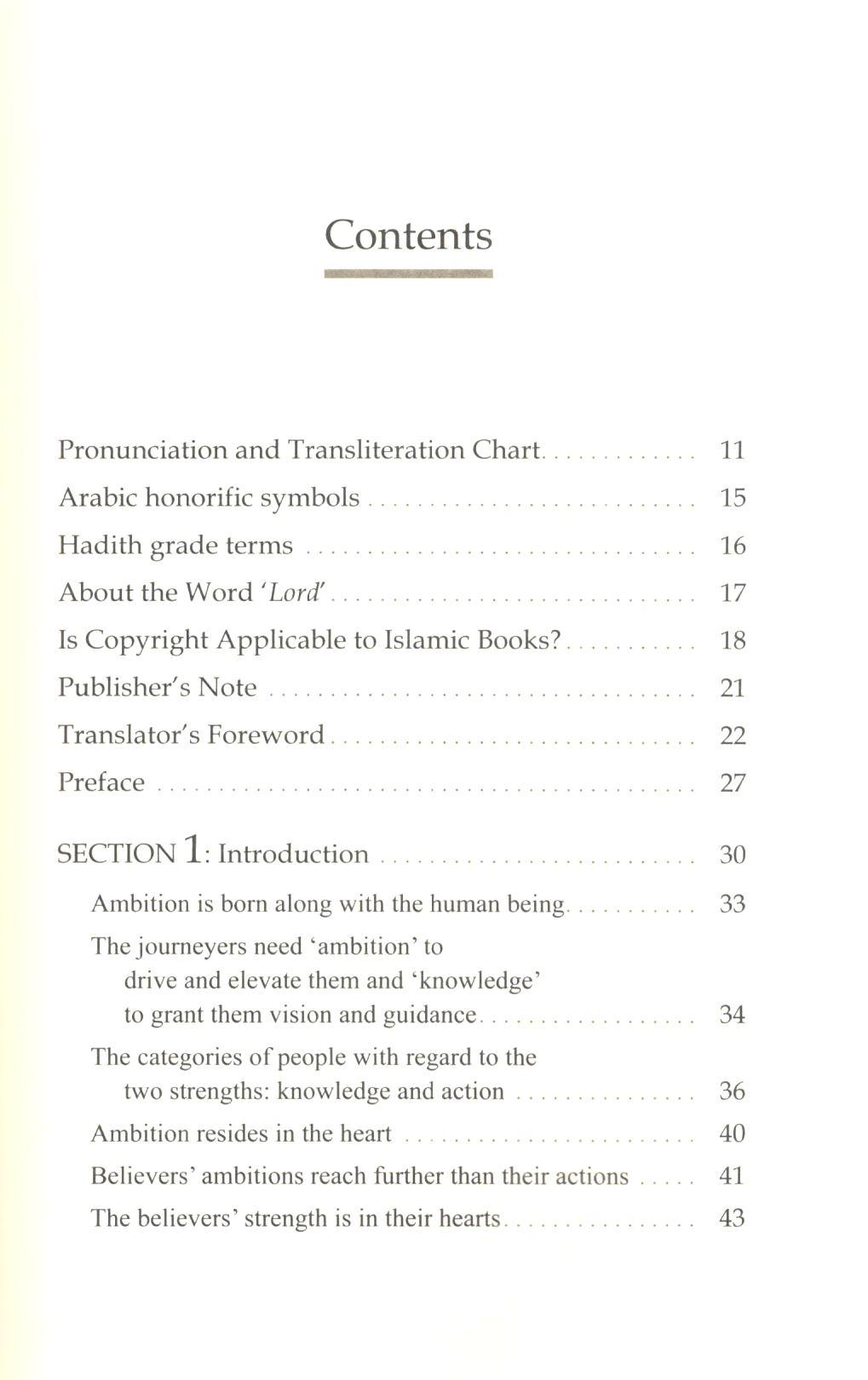 Fiery Ambitions - The Fuel That Produces Greatness table of contents