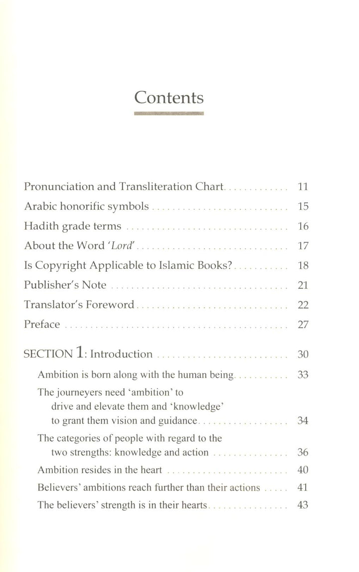 Fiery Ambitions - The Fuel That Produces Greatness table of contents