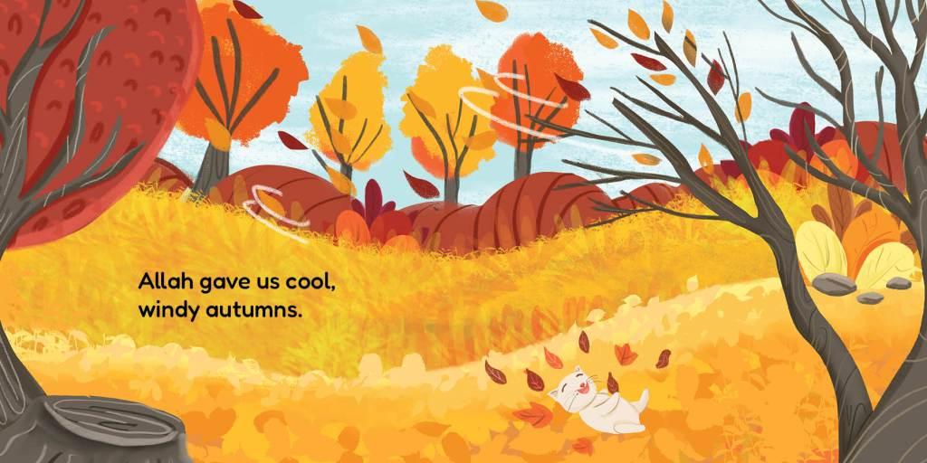 Four Seasons, Four Blessings flowers of jannah book inside pages 3