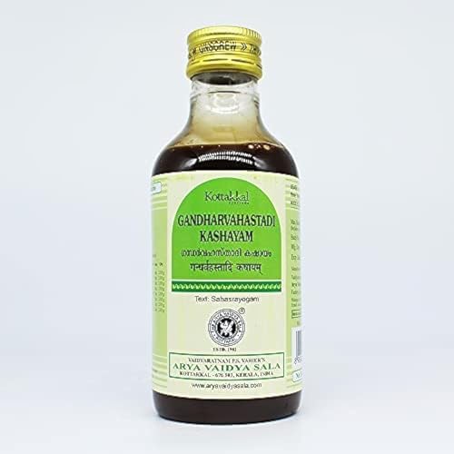 كوتاككال اريا فيديا سالا أيورفيدا غاندارفاهاستادى كشايام - 200 مل| Buy Gandharvahastadi Kashayam 200 ml by Kottakkal Ayurveda at deensquare.com. Traditional Ayurvedic herbal formulation available in Dubai | UAE.