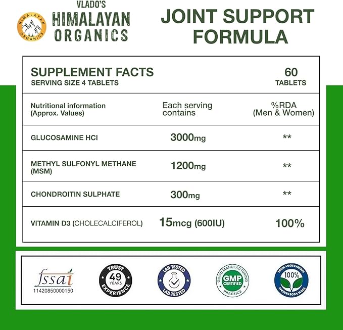 Buy HIMALAYAN ORGANICS Plant Based Joint Support  Veg Capsules at deensquare.com. Herbal joint wellness supplement in Dubai | UAE.