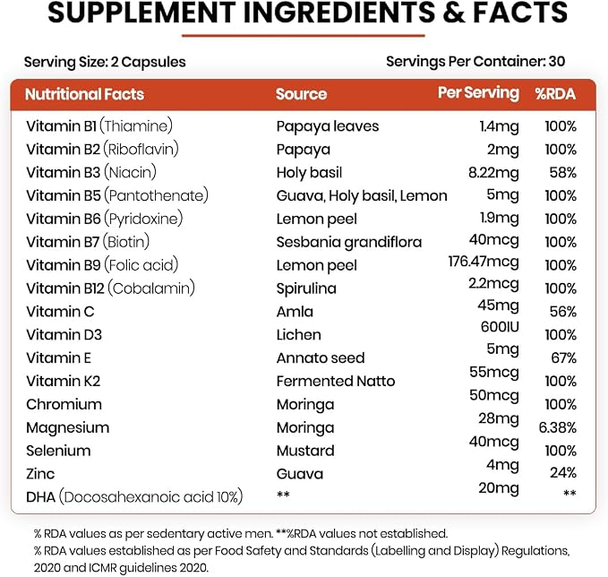 Buy HIMALAYAN ORGANICS Vegan Omega-3 Capsules with EPA, DHA &amp; Multivitamins at deensquare.com. Plant-based nutrition in Dubai | UAE.