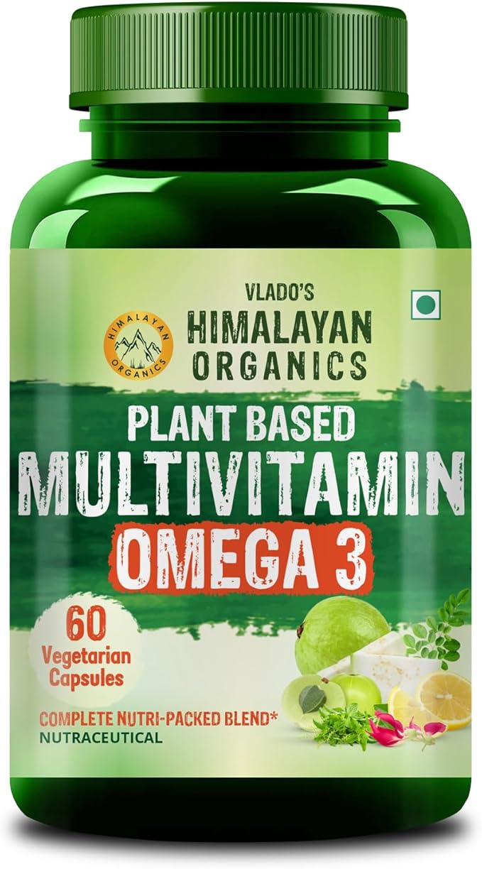 Buy HIMALAYAN ORGANICS Vegan Omega-3 Capsules with EPA, DHA & Multivitamins at deensquare.com. Plant-based nutrition in Dubai | UAE.
