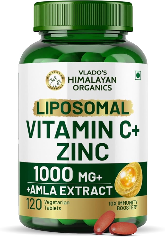 Buy HIMALAYAN ORGANICS Plant-Based Vitamin C with Zinc Capsules at deensquare.com. Support daily wellness with quality supplements in Dubai | UAE.