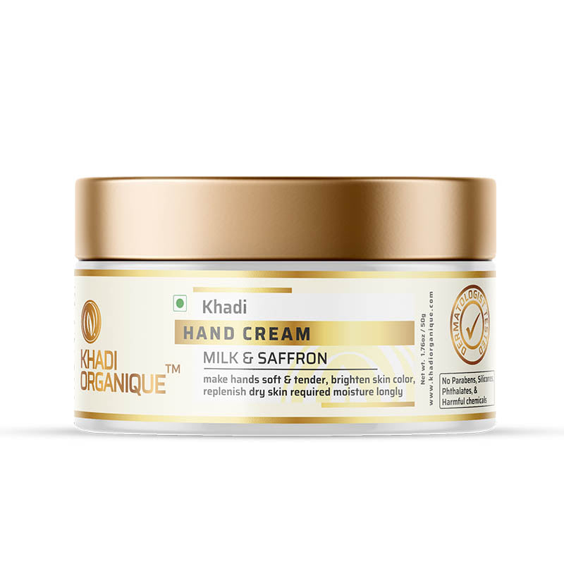 Hand Cream (Saffron & Milk) - Khadi Organique