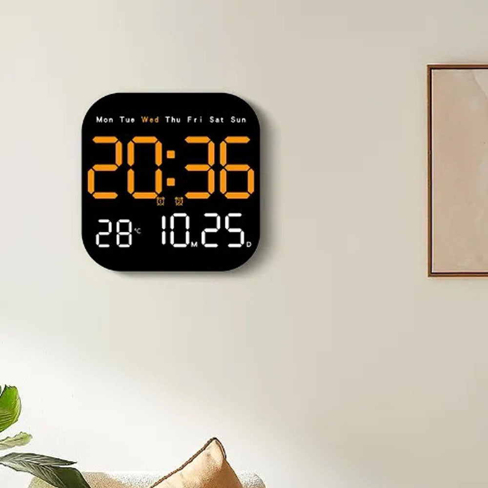 Buy LED Digital Wall/Table Clock Model 6650 at deensquare.com Dubai | UAE. Dual-purpose clock with alarm, date, temperature &amp; remote control.